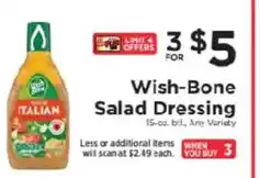 ShopRite Wish-Bone Salad Dressing offer