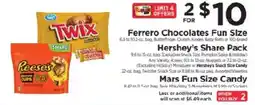 ShopRite Ferrero Chocolates Fun Size offer