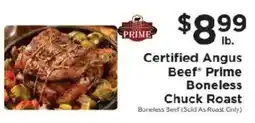 ShopRite Certified Angus Beef Prime Boneless Chuck Roast offer