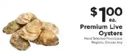 ShopRite Premium Live Oysters offer