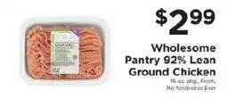ShopRite Wholesome Pantry Ground Chicken offer