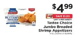 ShopRite Tastee Choice Jumbo Breaded Shrimp Appetizers offer