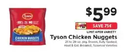 ShopRite Tyson Chicken Nuggets offer