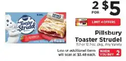 ShopRite Pillsbury Toaster Strudel offer