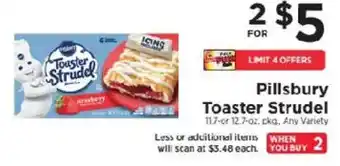 ShopRite Pillsbury Toaster Strudel offer