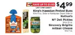ShopRite King's Hawaiian Pretzel Buns offer