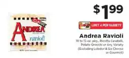 ShopRite Andrea Ravioli offer