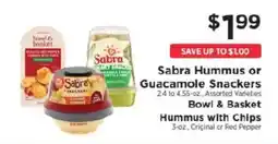 ShopRite Sabra Hummus or Guacamole Snackers offer