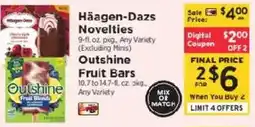 ShopRite Häagen-Dazs Novelties offer