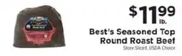 ShopRite Best's Seasoned Top Round Roast Beef offer