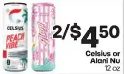 Harp's Market Celsius or Alani Nu offer