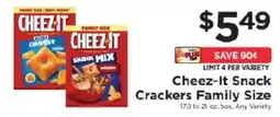ShopRite Cheez-it Snack Mix Crackers offer