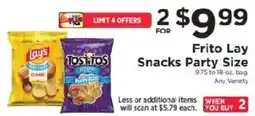 ShopRite Frito Lay Snacks Party Size offer