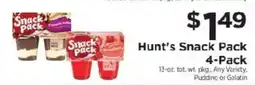 ShopRite Hunt's Snack Pack offer