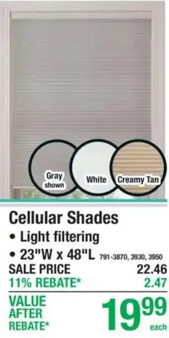 Menards Cellular Shades offer