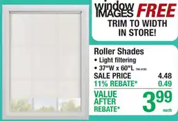 Menards Window Images roller shades offer