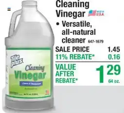 Menards The plus cleaning vinegar offer