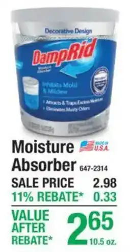 Menards DampRid moisture absorber offer