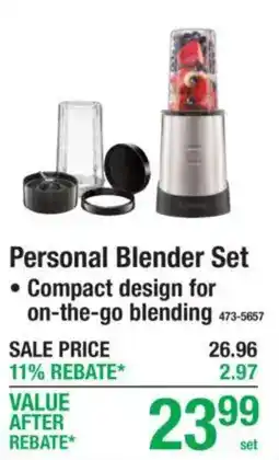 Menards Personal Blender Set offer