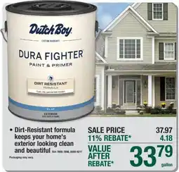 Menards Dutch Boy Dura Fighter Paint & Primer offer