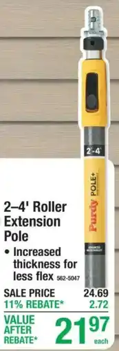 Menards Purdy roller extension pole offer