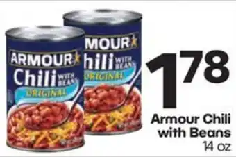Harp's Market Armour chili with beans offer