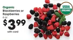 QFC Organic Blackberries or Raspberries offer