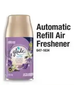Menards Glade automatic refill air freshener offer
