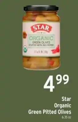 Brookshire's Star Organic Green Pitted Olives offer