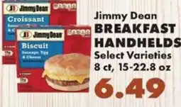 Sullivan's Foods Jimmy Dean breakfast handhelds offer
