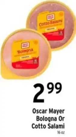 Brookshire's Oscar Mayer Bologna Or Cotto Salami offer