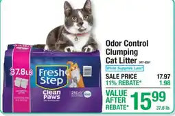 Menards Fresh Step Odor Control Clumping Cat Litter offer