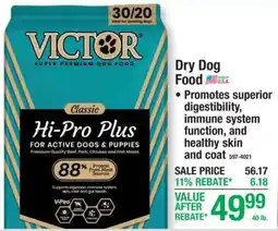 Menards Victor classic hi-pro plus for active dogs & puppies offer