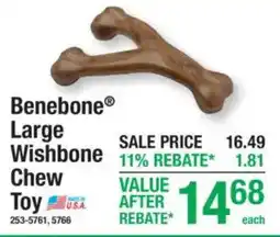 Menards Benebone large wishbone chew toy offer