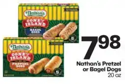 Harp's Market Nathan's Pretzel or Bagel Dogs offer