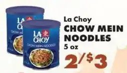 Sullivan's Foods La Choy chow mein noodles offer