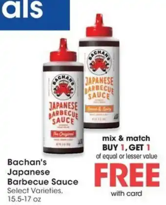 QFC Bachan's Japanese Barbecue Sauce offer