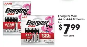 QFC Energizer Max AA or AAA Batteries offer