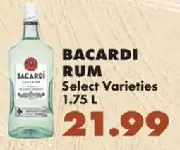 Sullivan's Foods Bacardi rum offer