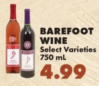Sullivan's Foods Barefoot Wine offer