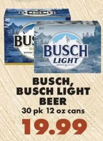 Sullivan's Foods Busch, Busch Light beer offer