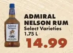 Sullivan's Foods Admiral Nelson Rum offer