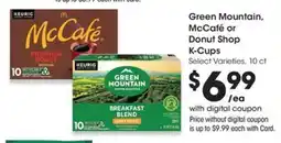 QFC Green Mountain, McCafé or Donut Shop K-Cups offer