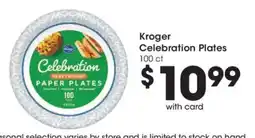 Fry's Kroger celebration plates offer