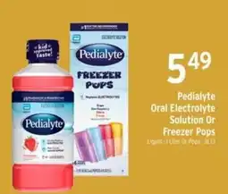 Brookshire's Pedialyte Oral Electrolyte Solution Or Freezer Pops offer