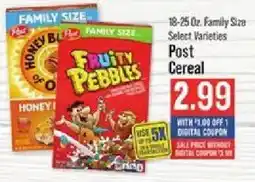 IGA Post cereal offer