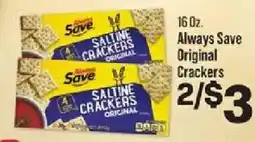 IGA Always Save Original Crackers offer