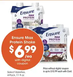 QFC Ensure Max Protein Shake offer