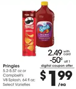 Fry's Pringles or Campbell's V8 Splash offer