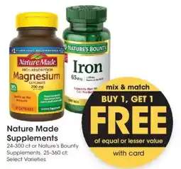 Fry's Nature Made Supplements offer